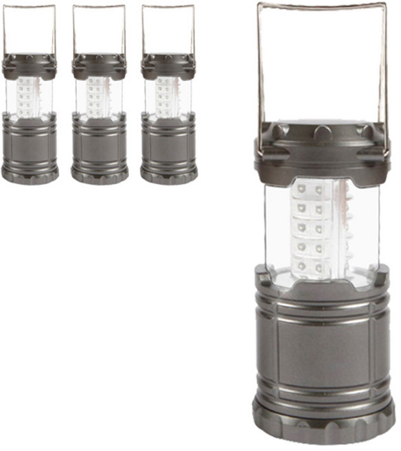블럭마트 LED 30구 캠핑전등, 그레이, 4개