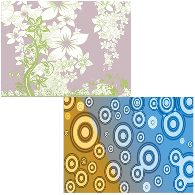 벨라 실리콘 식탁매트 동그라미 1 세트, 동그라미 1, 별꽃, 385 x 285 mm