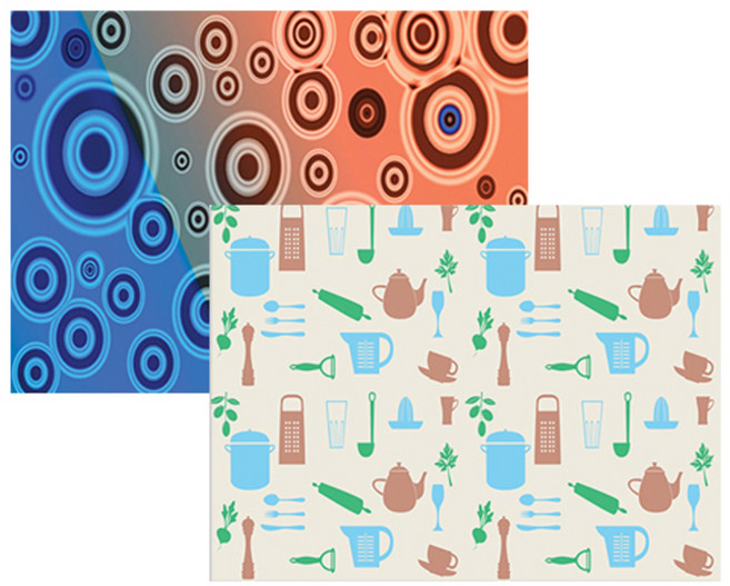 벨라 실리콘 식탁매트 동그라미 2 세트, 동그라미 2, 조리 기구, 385 x 285 mm