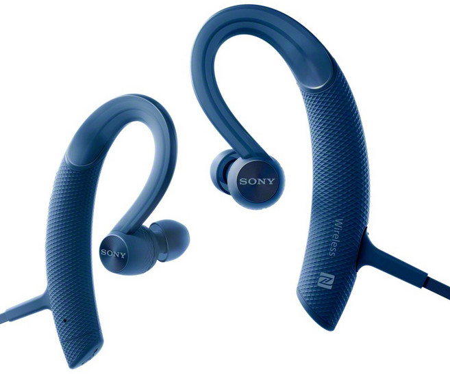 소니 스포츠 스테레오 블루투스 방수 이어셋, MDR-XB80BS, 블루