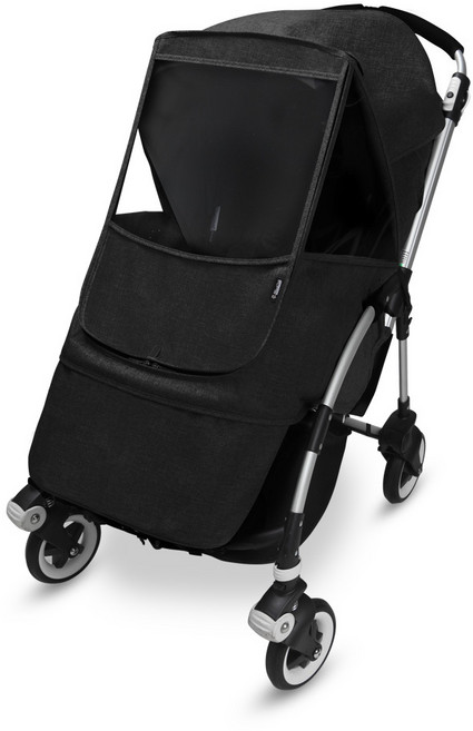 마니또 멜란지 부가부 비 드래곤플라이 전용 유모차 방풍커버, 블랙, 1개