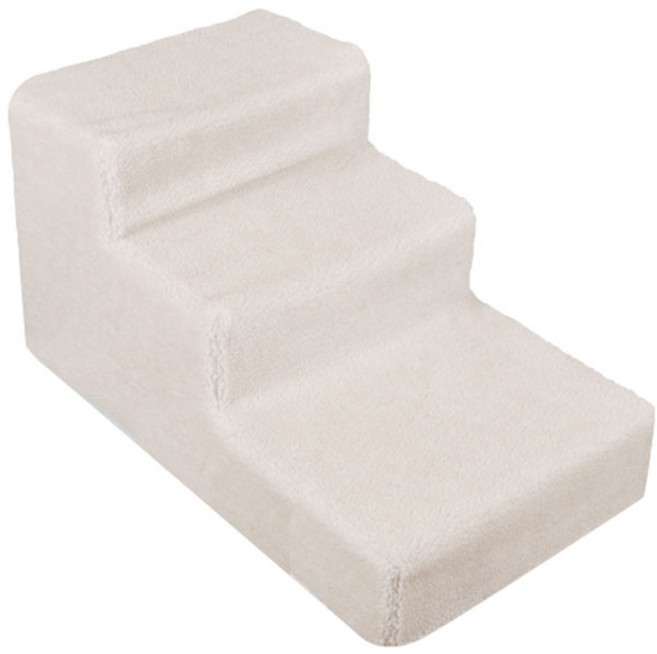 펫츠맘마 펫스텝 강아지계단 3단, 화이트, 1개