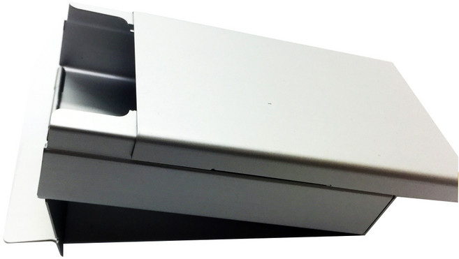 폰슈 반자동 원터치 메탈 담배케이스, 1개, 실버