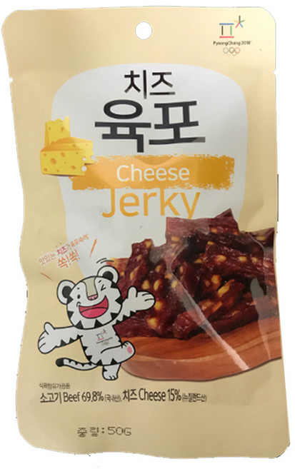 벨푸드 평창 치즈육포, 50g, 1개