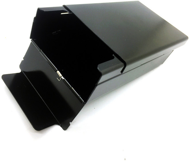 폰슈 반자동 원터치 메탈 담배케이스, 1개, 블랙