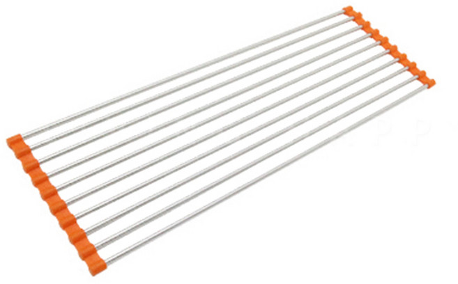 리빙해피 싱크롤 선반 10롤, 오렌지, 1개