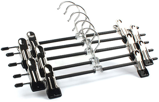 선우랜드 치마바지걸이, 블랙, 10개입