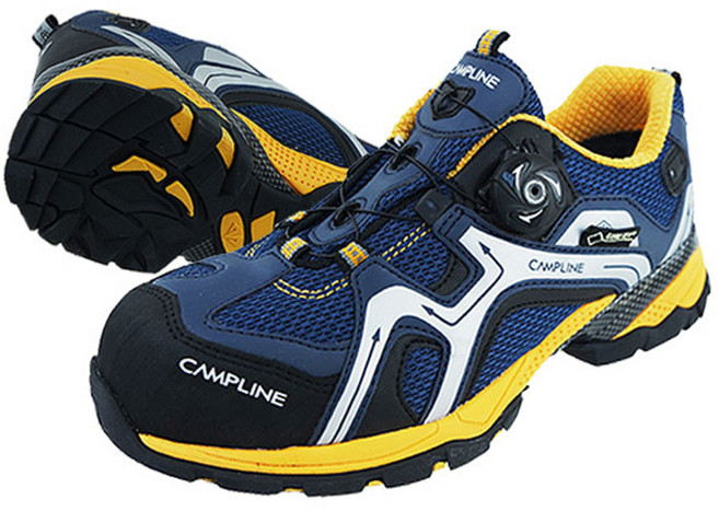 캠프라인 고어텍스 4인치 절연 안전화 CP-GE401, NAVY + YELLOW, 1개