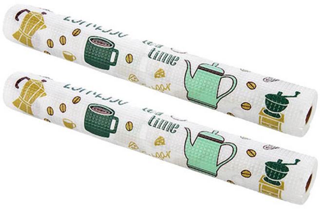 블럭마트 주방 찬장 싱크대 방수 쿠션매트 2p, 블루, 2개