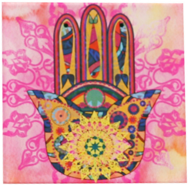 갤러리원 두바이아트 사각 마그넷, 파티마핸드(핑크)