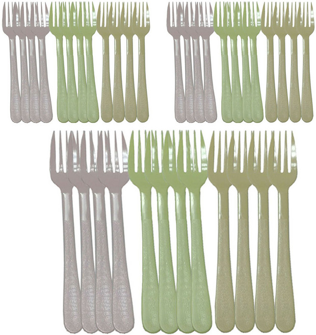 컬러 포크 랜덤발송, 12개입, 3세트