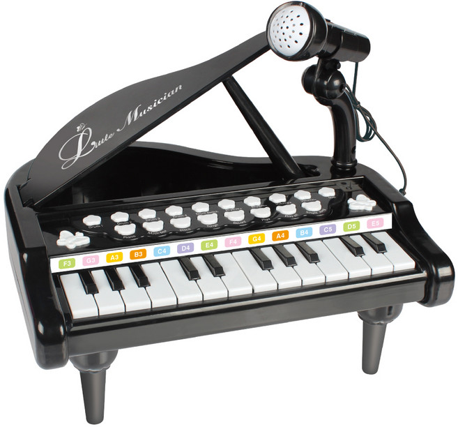 세계유통 큐티 그랜드 피아노 완구, 블랙, 1개