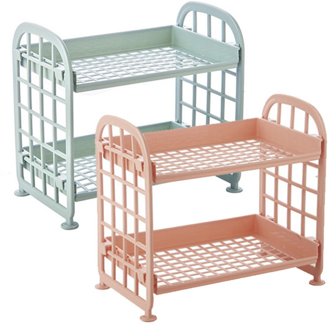 간편 미니 2단 선반, 랜덤 발송, 2개