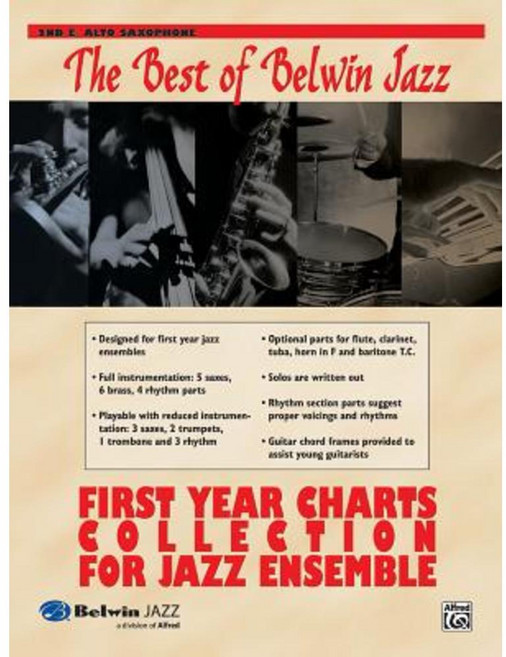 The Best of Belwin Jazz: 2nd E-Flat Alto Saxophone Paperback, Alfred Music
