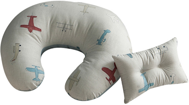 쁘리엘르 윙스 순면 수유쿠션, 블루