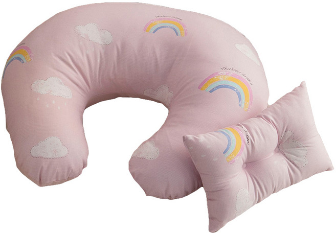 쁘리엘르 레이닝 순면 수유쿠션, 핑크