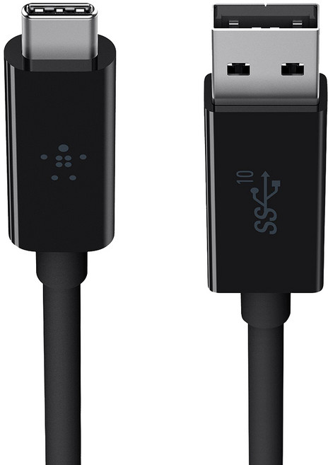 벨킨 3.1 USB A to USB C 케이블, 1m, 블랙, 1개