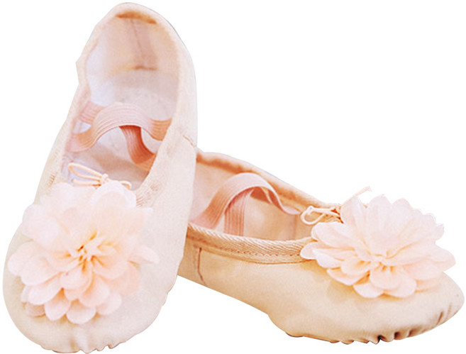 해피발레 여아용 코사지 발레슈즈 묶는형