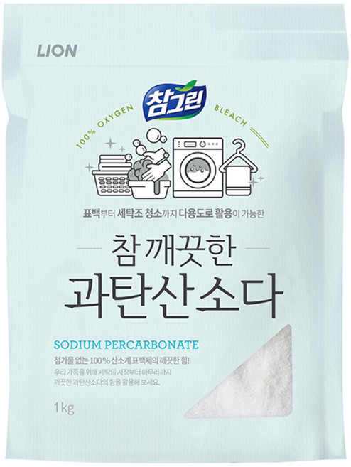 참그린 참 깨끗한 과탄산소다 주방세제 파우치, 1kg, 1개
