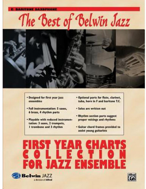 The Best of Belwin Jazz: E-Flat Baritone Saxophone Paperback, Alfred Music