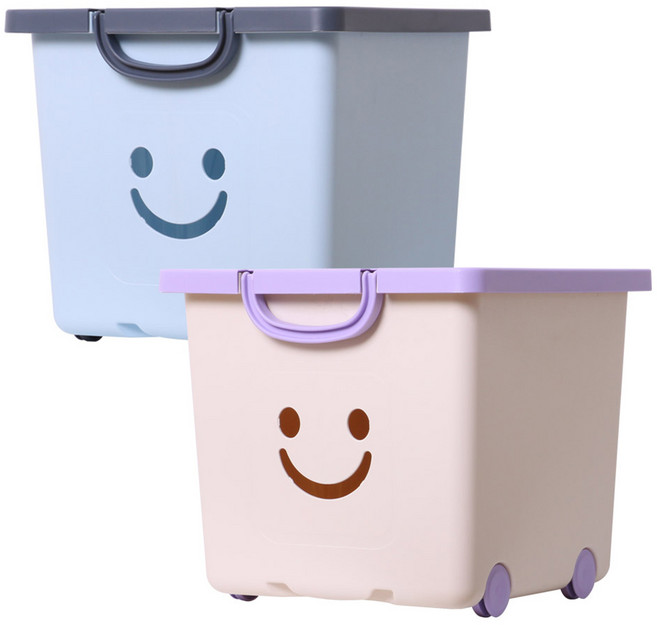 보노하우스 국내 제조 모던 해피박스, 블루 + 아이보리, 2개