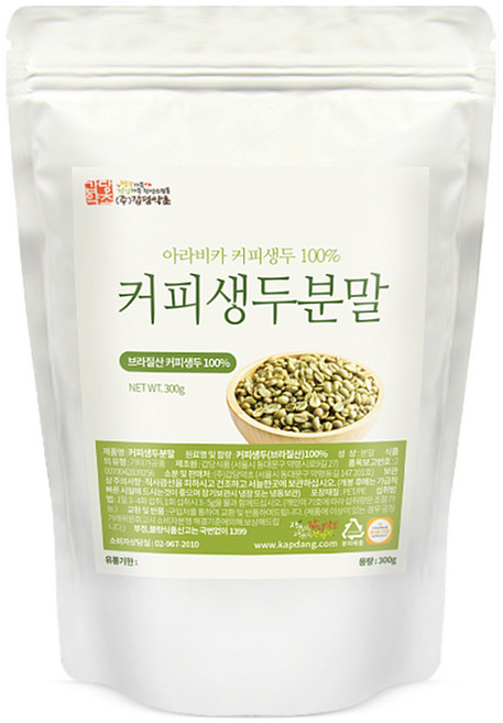 갑당약초 커피생두 분말, 1개, 300g