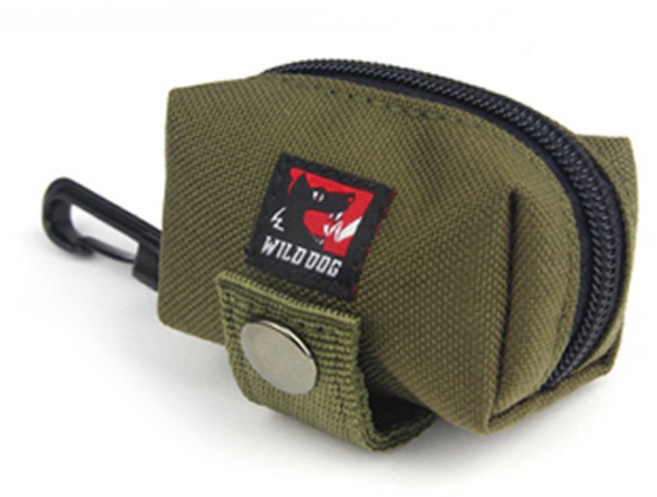 와일드독 반려견 풉 백 배변 봉투 파우치, Khaki, 1개입, 1개