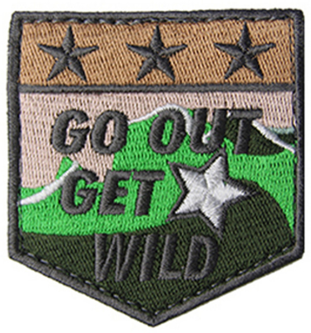 와일드독 반려견 커스텀 패치 고 아웃, 1개