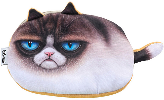 필립로지스틱 리얼 캣프렌즈 필통, 샴, 1개