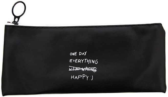 필립로지스틱 토리지 레터 필통, 블랙모던, 1개