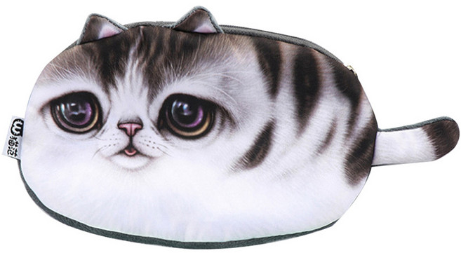 필립로지스틱 리얼 캣프렌즈 필통, 아메숏, 1개