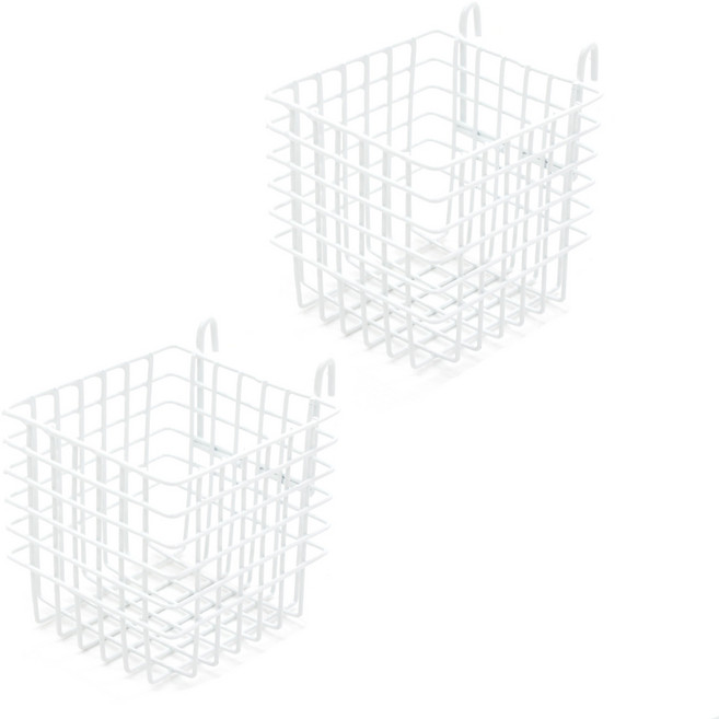 까사마루 매직파티션 악세서리 필통바구니, 화이트, 2개