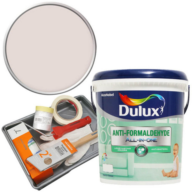 듀럭스 안티 포름알데히드 올인원 페인트 세트, After the Rain, 3L, 1개