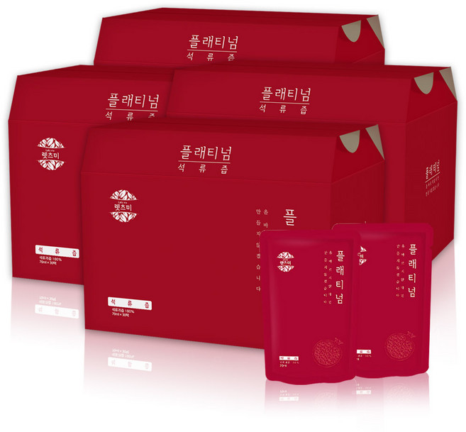더순수렛츠미 플래티넘 석류즙 30p, 2.1L, 4개입