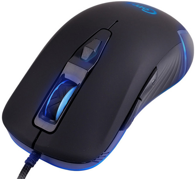 컴스마트 게이밍 사무용 마우스, TT417, 블랙