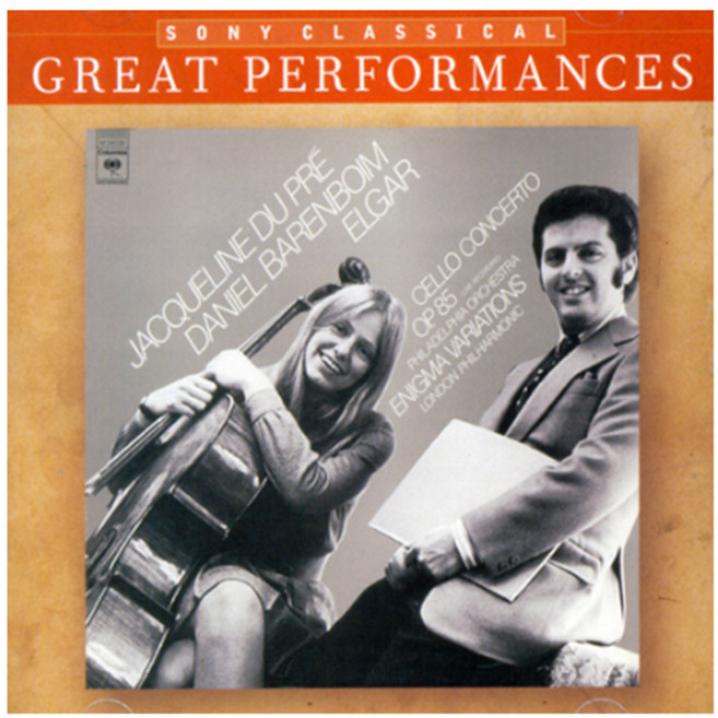 EDWARD ELGAR - 첼로 협주곡/JACQUELINE DU PRE DANIEL BARENBOIM, 1CD