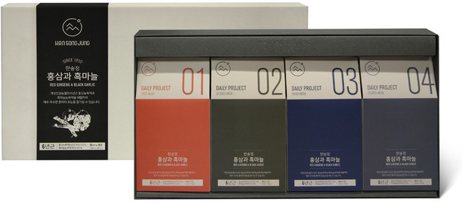 한송정 홍삼과 흑마늘, 1세트, 1.4L