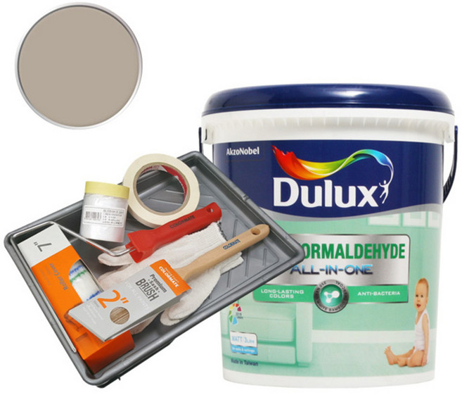 듀럭스 안티 포름알데히드 올인원 페인트 세트, Scroll Beige, 3L, 1개