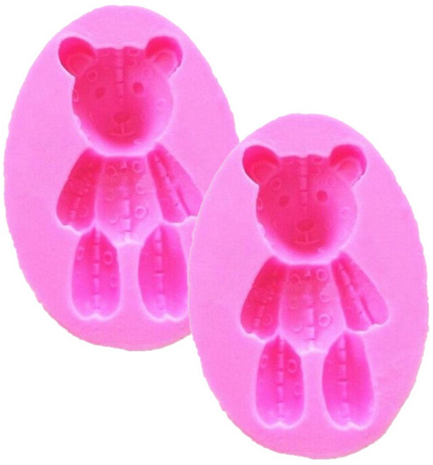 케이지 수제 봉제 곰돌이 인형 1구 실리콘몰드 2p, 랜덤 발송