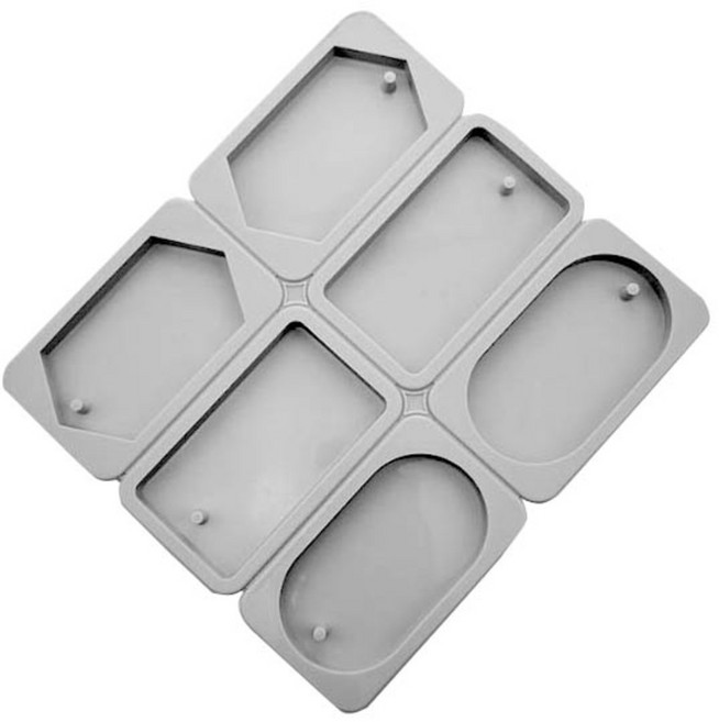 케이지 3타입 S 타블렛 6구 실리콘몰드, 1개, 랜덤 발송