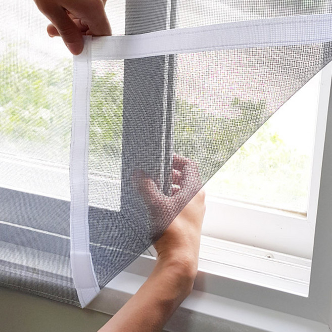 쾌청 창문 베란다 일반 방충망 흰색벨크로, 1개