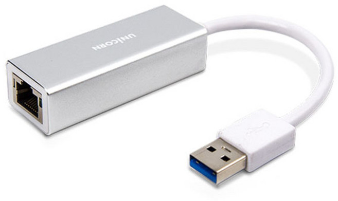 유니콘 USB3.0 기가비트 유선랜 어댑터, ULAN-1000GIGA, 1