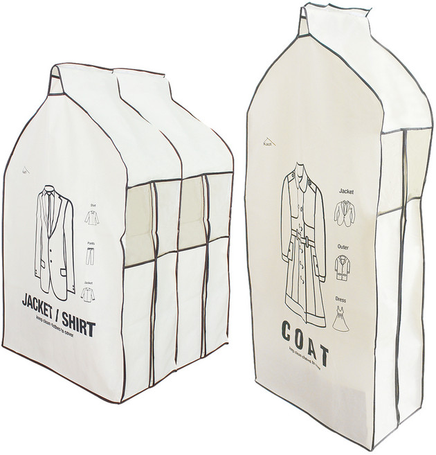 가쯔 캐릭터 드레스 옷커버 양복 2p + 코트, 1세트