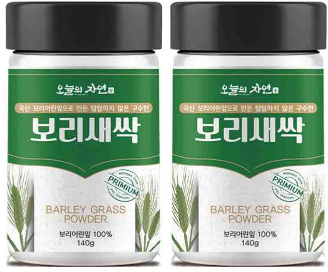 오늘의 자연 보리새싹 건강분말, 140g, 2개