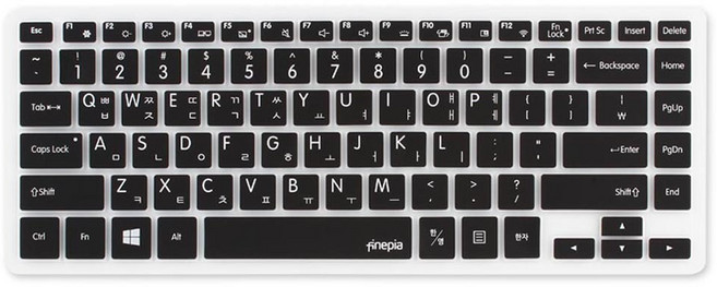 파인피아 삼성 노트북 NT900X5J/NT900X5L 전용 문자인쇄키스킨 SS26, BLACK, 1개