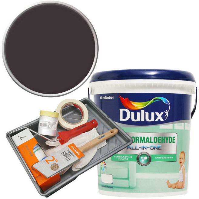 듀럭스 안티 포름알데히드 올인원 페인트 세트, Night Intensity, 3L, 1개