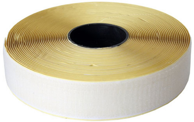 리에노 벨크로테이프 50mm x 10m 까칠이 흰색, 1개