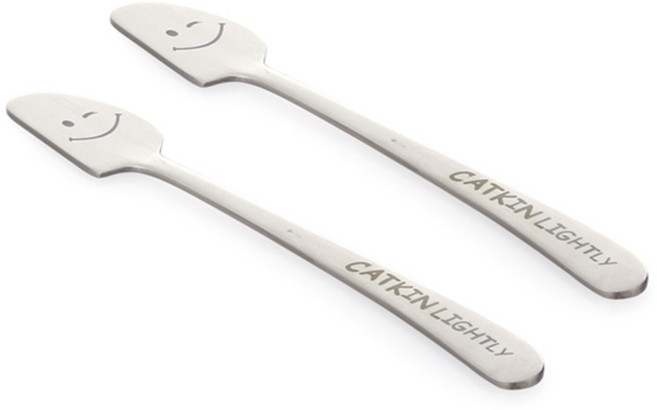 캣킨라이틀리 스마일 잼 나이프, 혼합색상, 2개