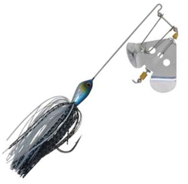 다미끼 실버 벨 버즈 베이트 루어 3/8oz, BLUE, 10.7g, 1개