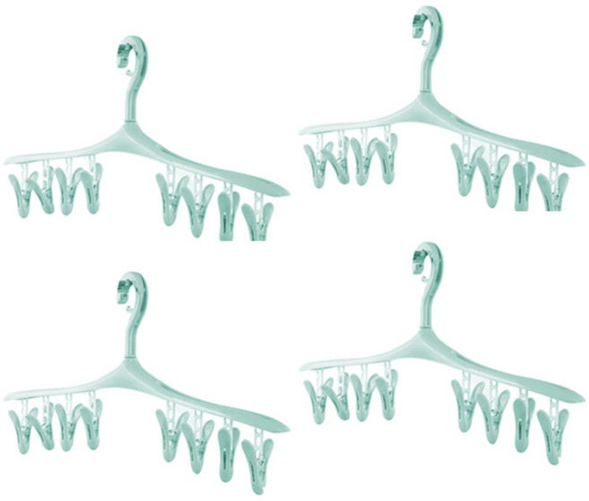 마켓감성 8집게 양말걸이, 민트